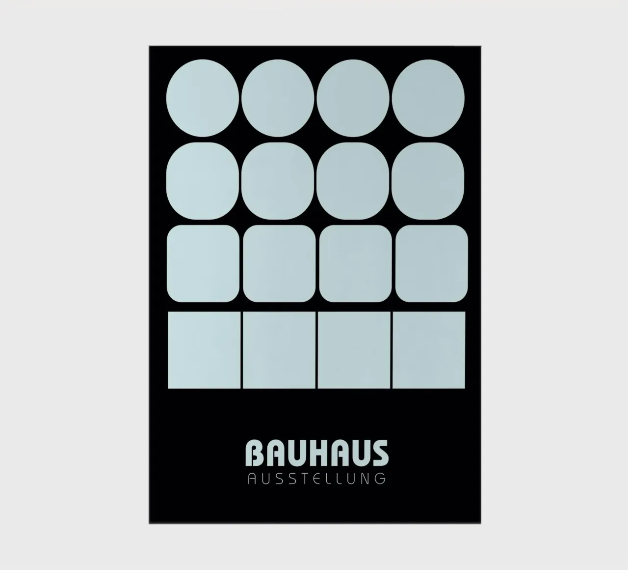 Poster della mostra Bauhaus Forme Geometriche | Cerchio Quadrato diario da NorwesClub