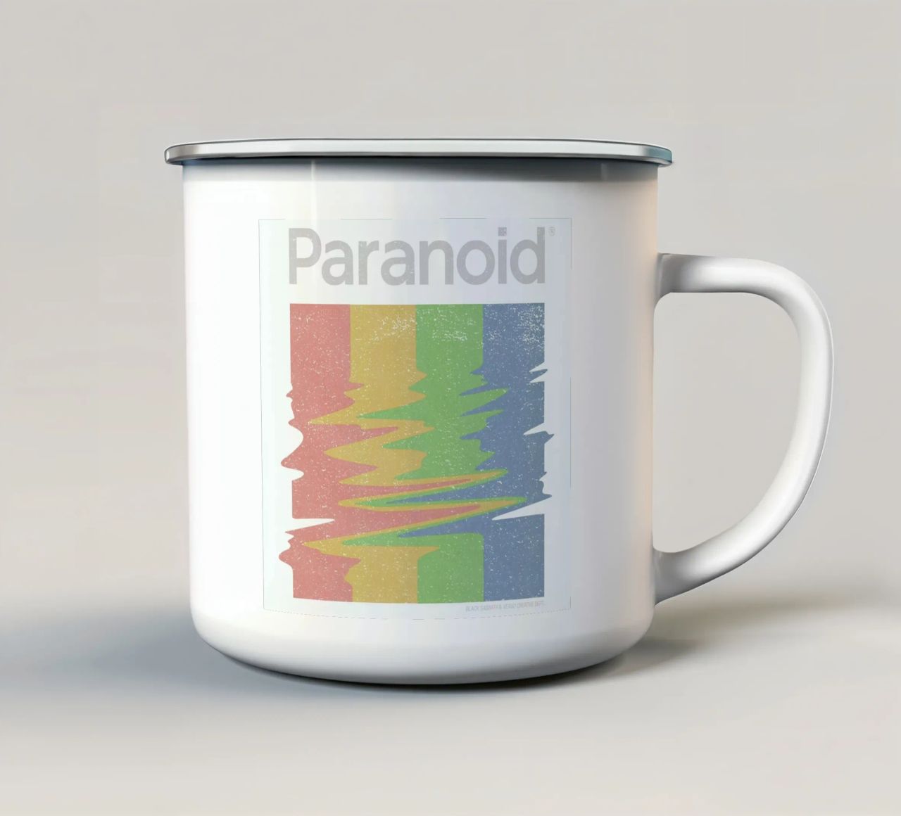 Paranoid tazza in smalto da Matheus Lopes Castro