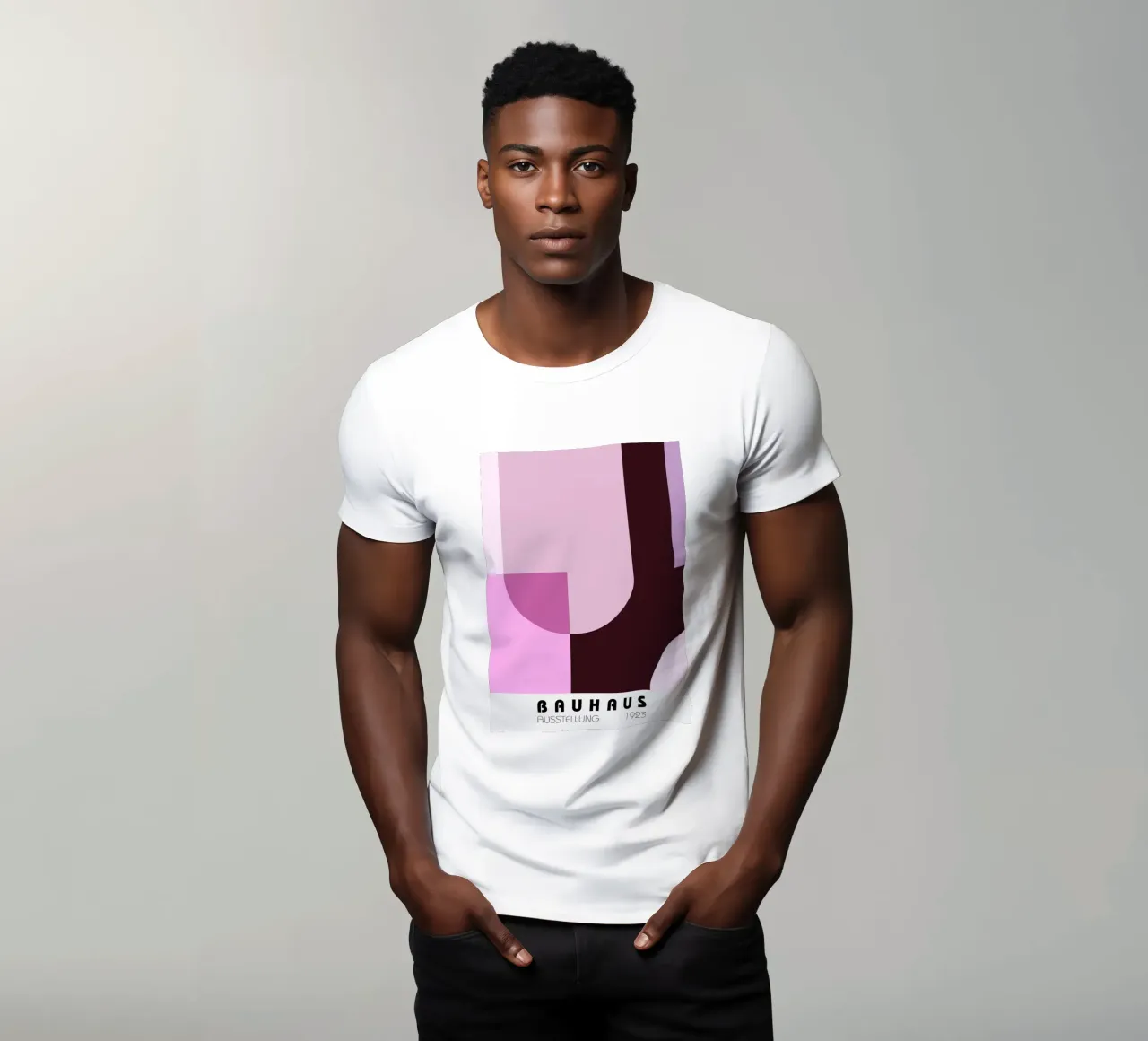 Linee ondulate astratte Glitch Art | Stampa in bianco e nero t-shirt da NorwesClub