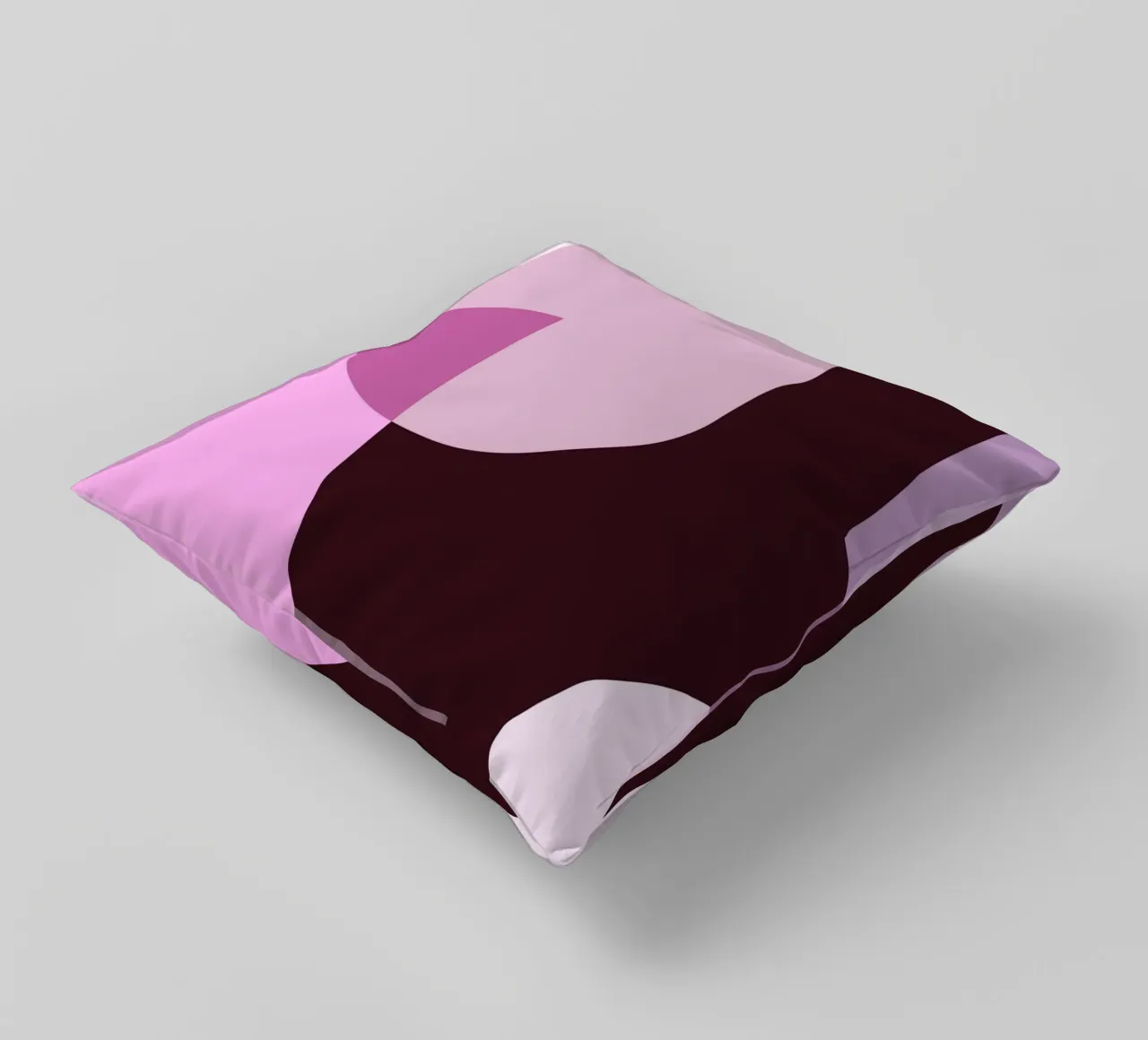 Linee ondulate astratte Glitch Art | Stampa in bianco e nero cuscino da NorwesClub