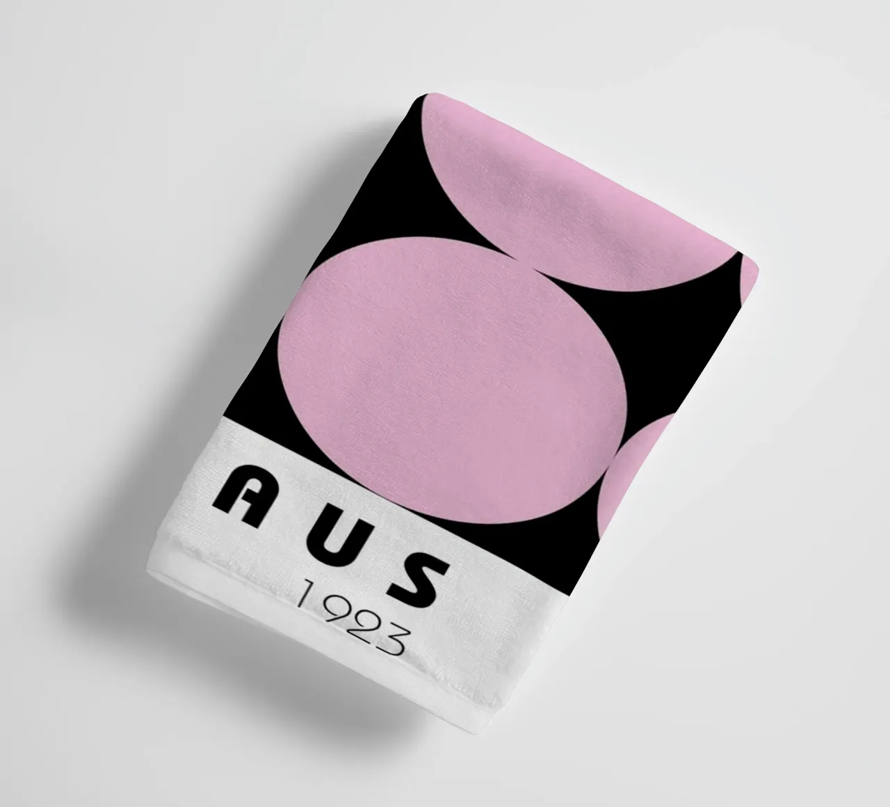 Bauhaus 1923 Pink Dots Exhibition Poster Art towel by NorwesClub