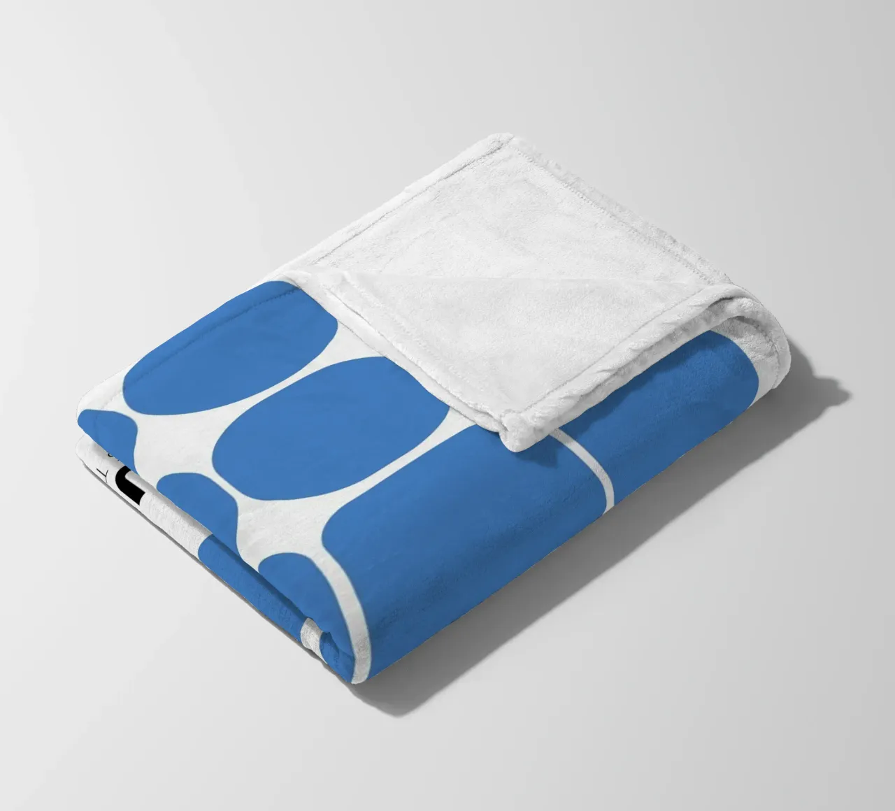 Poster della mostra Bauhaus Forme geometriche blu coperta in pile da NorwesClub
