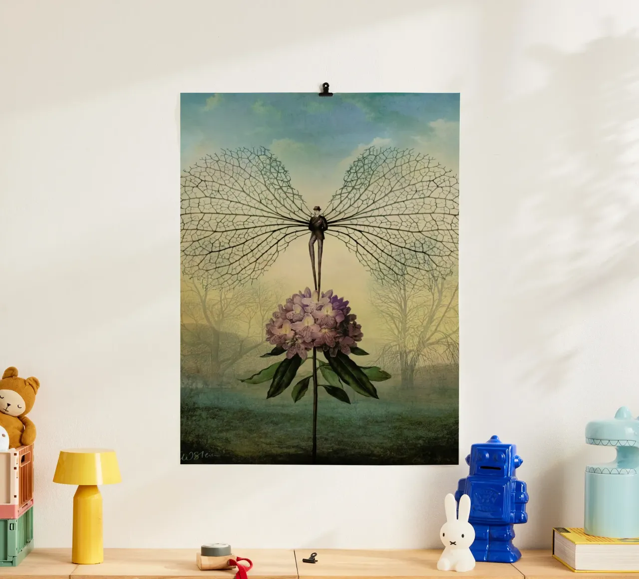 Morning Flight poster by Catrin Welz-Stein