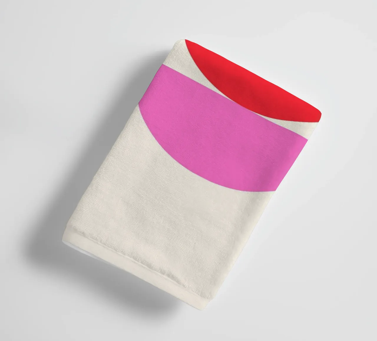 Forme geometriche moderne Nero Rosa Rosso Poster asciugamano da bagno da NorwesClub