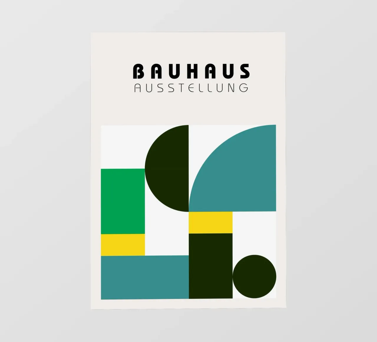 Astratto Geometrico Nero Bianco Bauhaus Pattern Art pellicola backlit da NorwesClub
