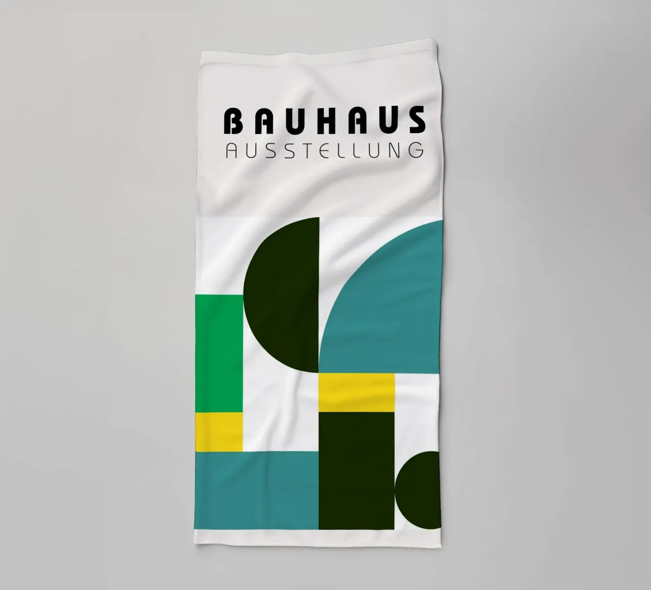 Astratto Geometrico Nero Bianco Bauhaus Pattern Art asciugamano da bagno da NorwesClub