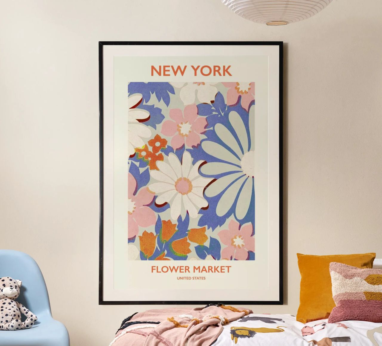 NY Flower Market poster van Pure