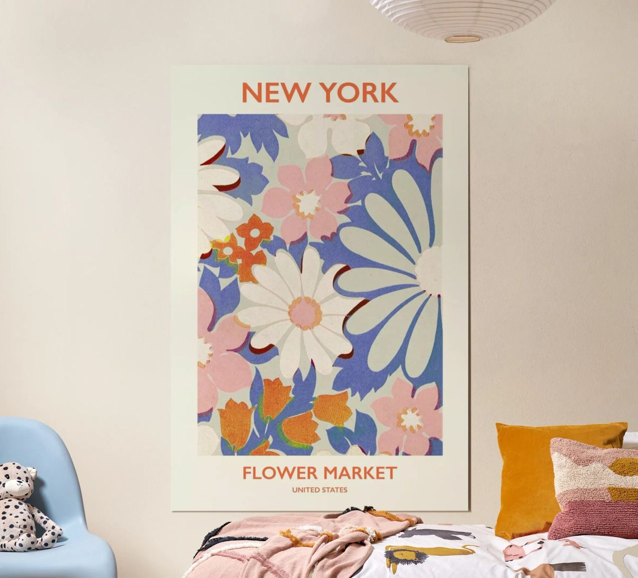 NY Flower Market poster van Pure