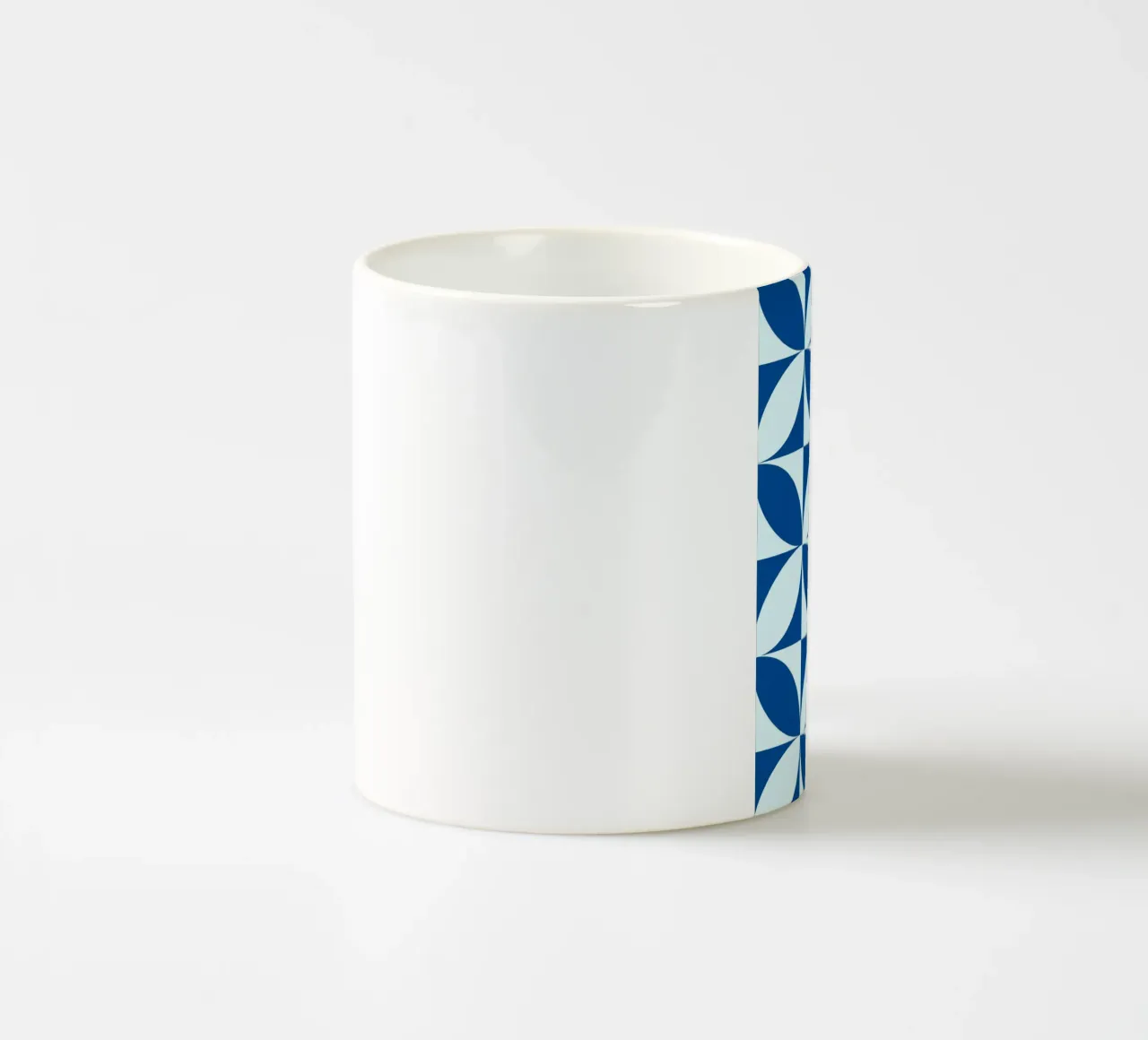 Digital Glitch BW Geometric Abstract Art Poster ceramic mug by NorwesClub