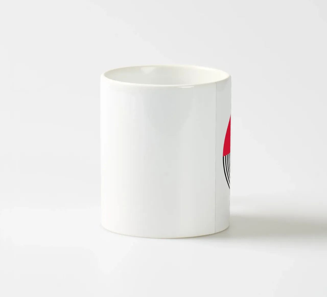 Affiche d'art intemporel BW Abstract Geometric Pattern mug en céramique de NorwesClub