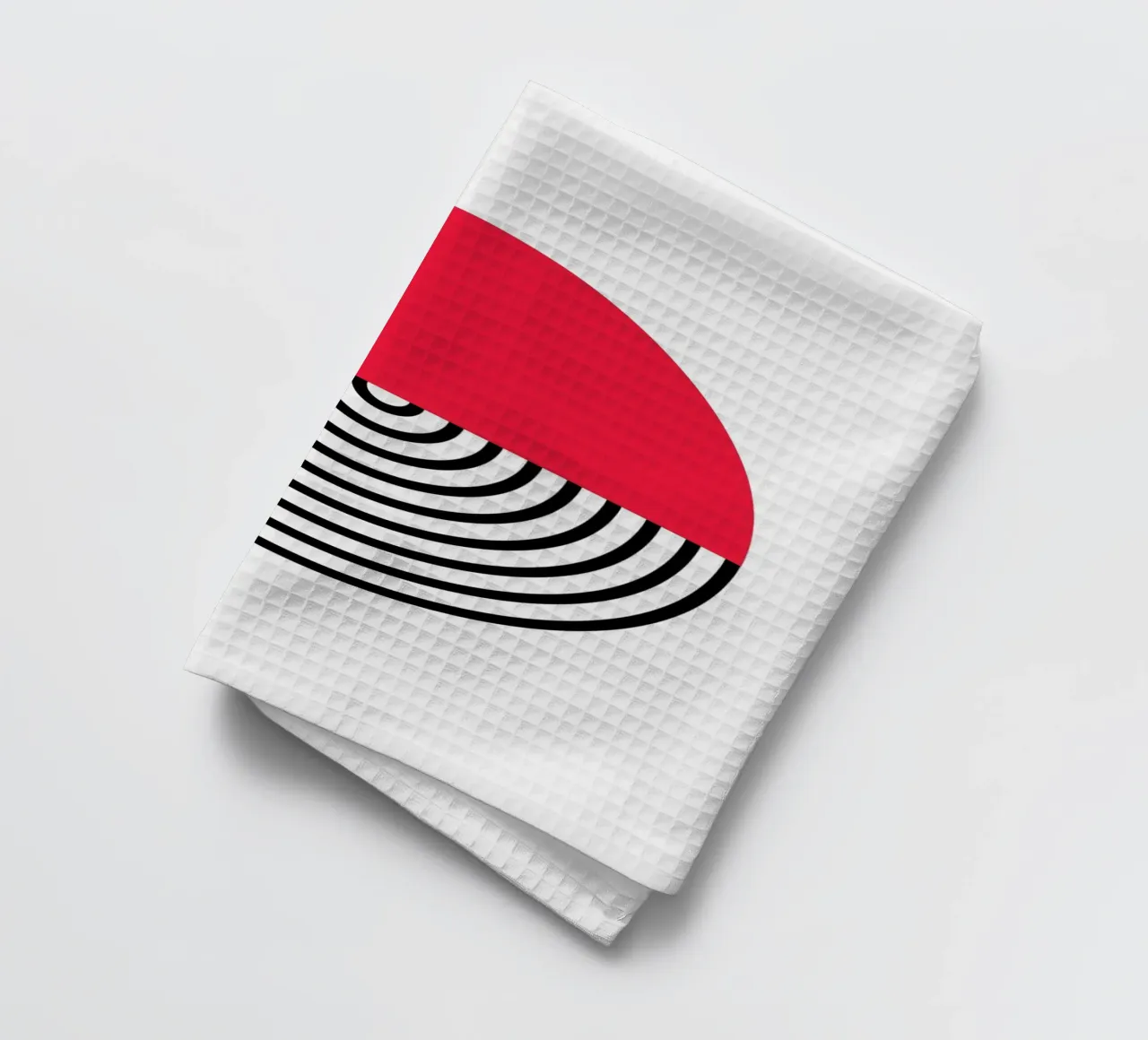 Affiche d'art intemporel BW Abstract Geometric Pattern torchon de NorwesClub