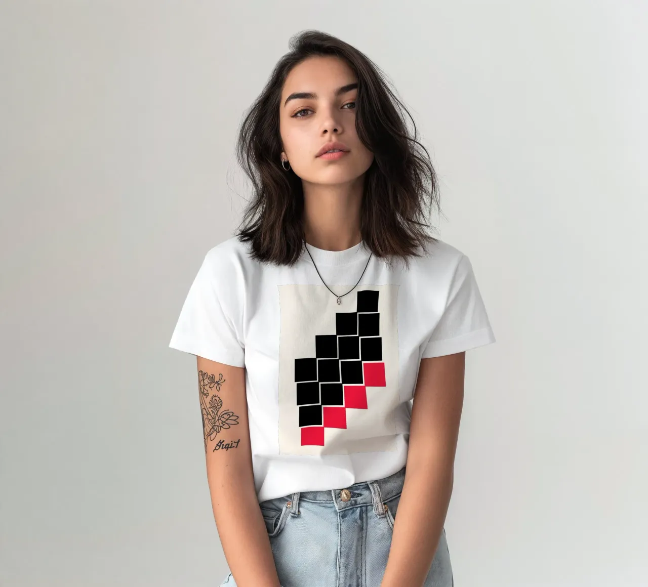 Principi di design BW Contrasto Equilibrio Geo Poster t-shirt da NorwesClub