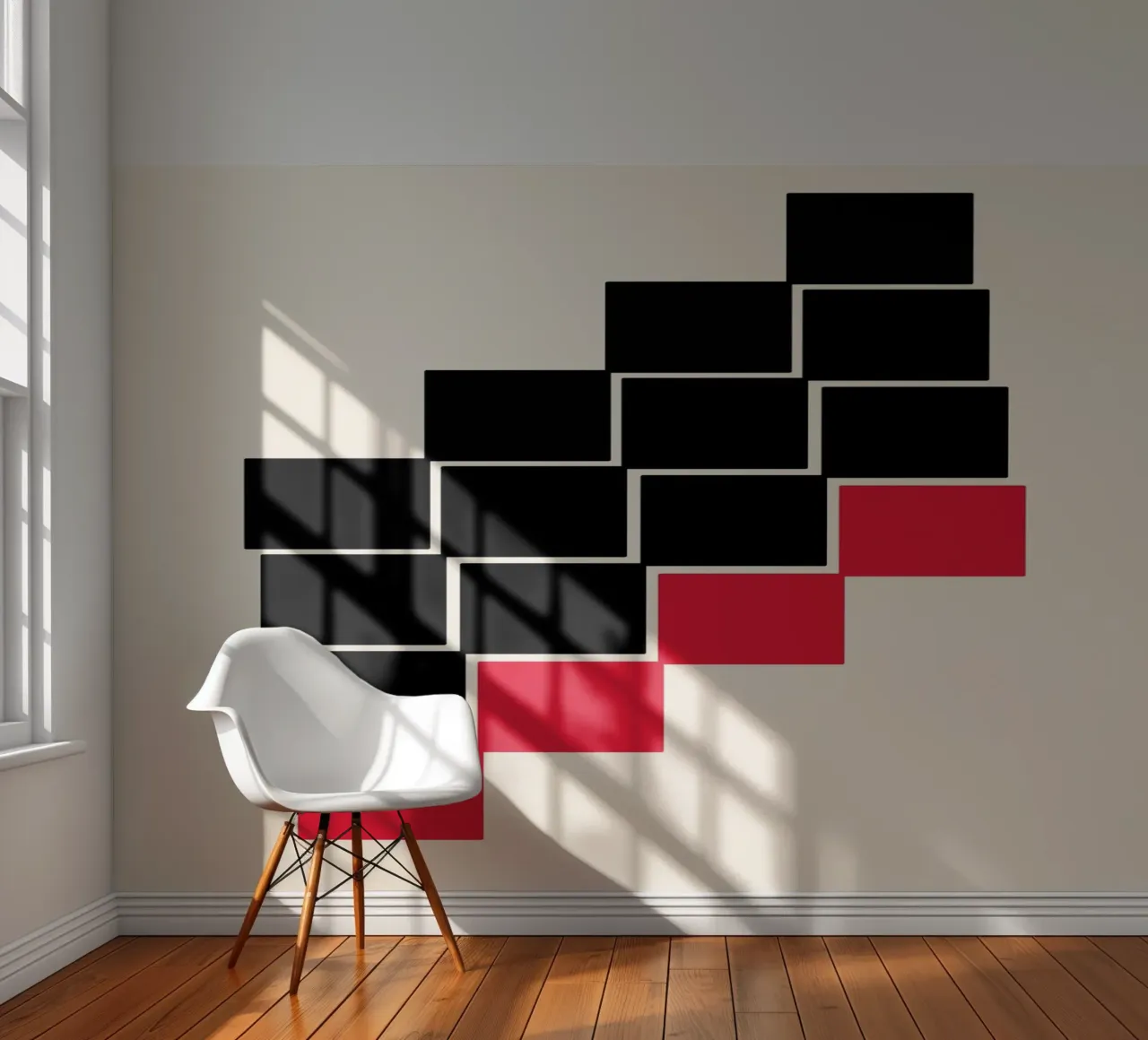 Design Principles BW Contrast Balance Geo Poster photo wallpaper by NorwesClub