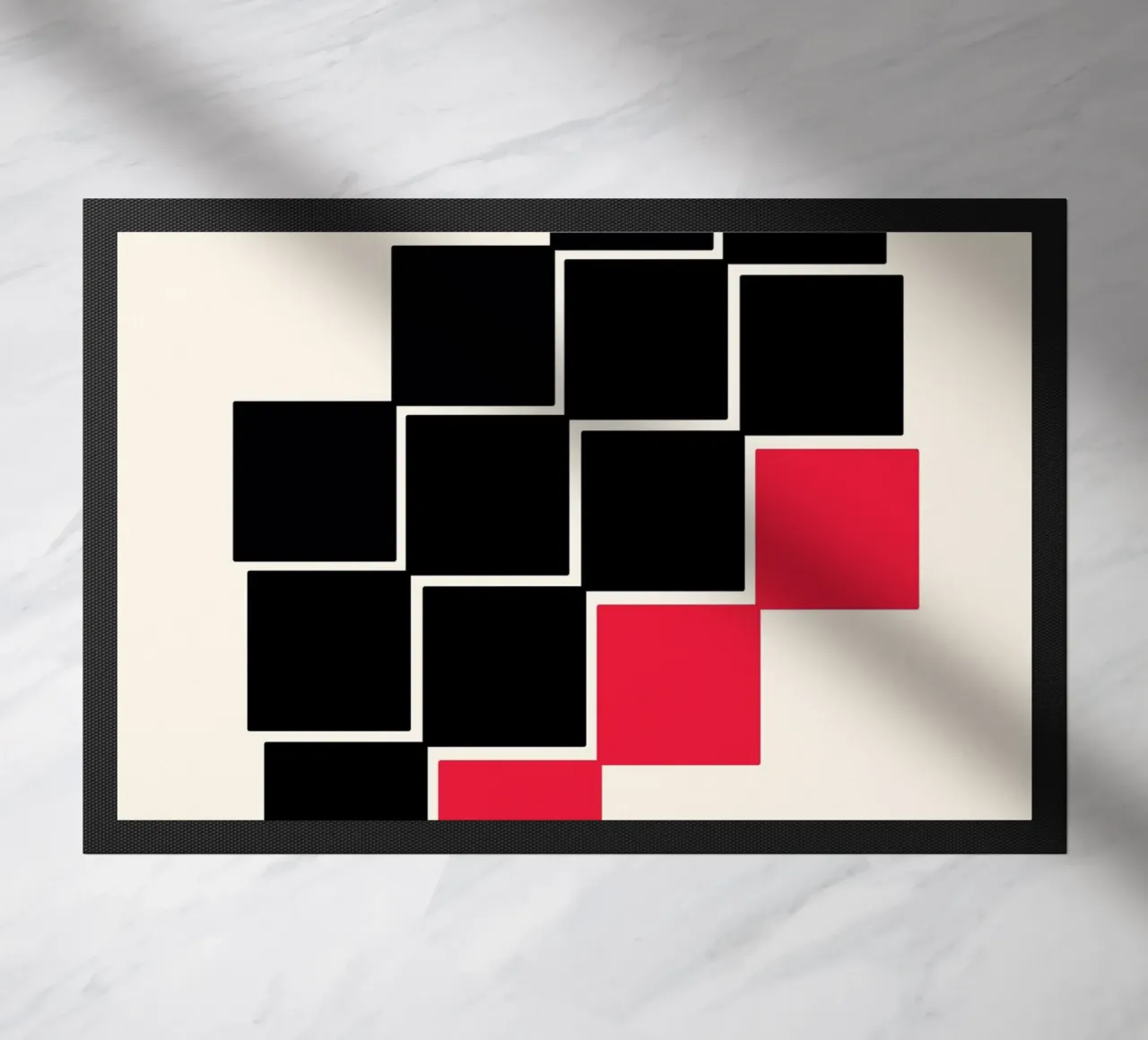 Principi di design BW Contrasto Equilibrio Geo Poster zerbino da NorwesClub