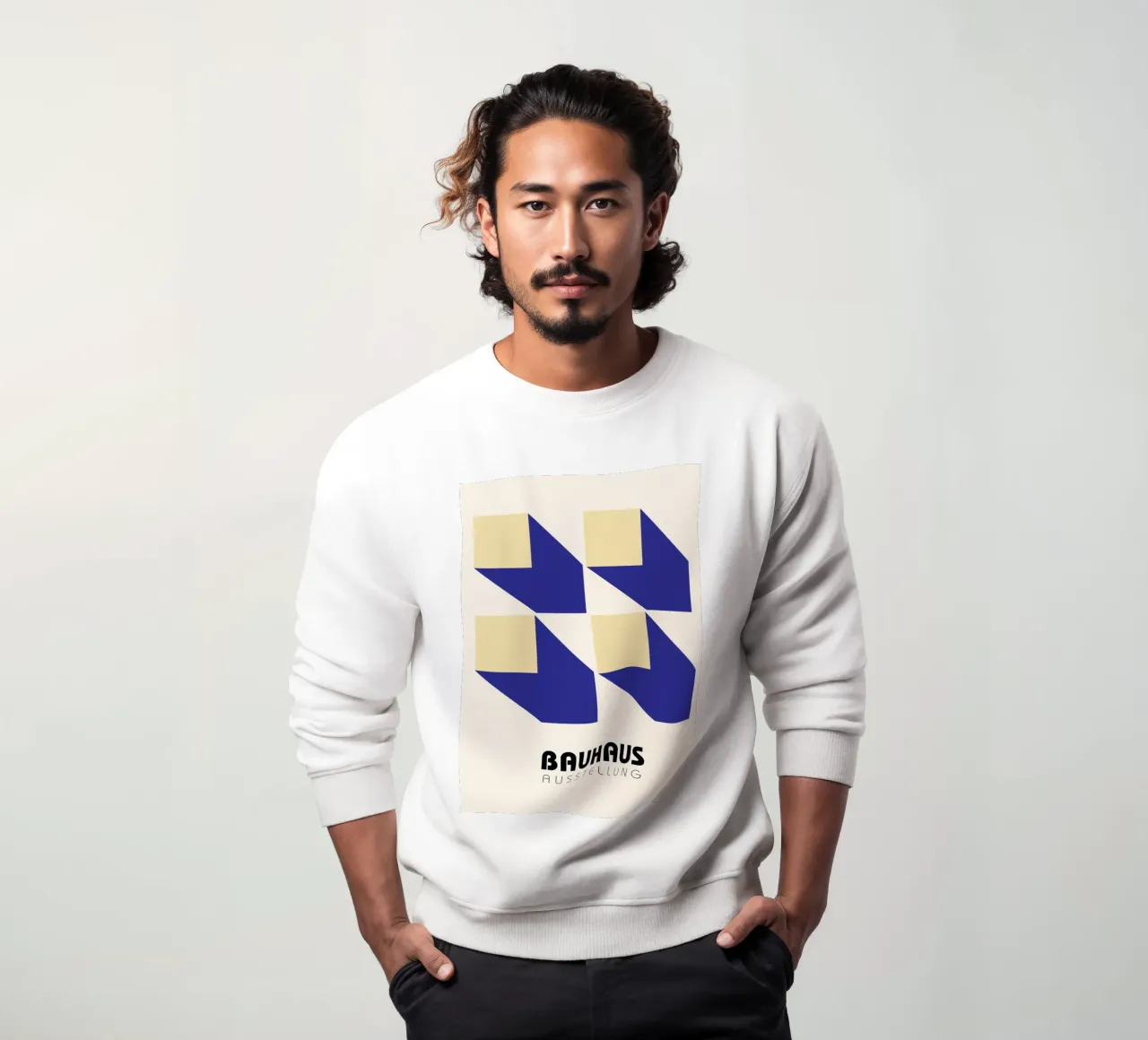 Structural Abstract BW Geometric Pattern Poster sweatshirt by NorwesClub