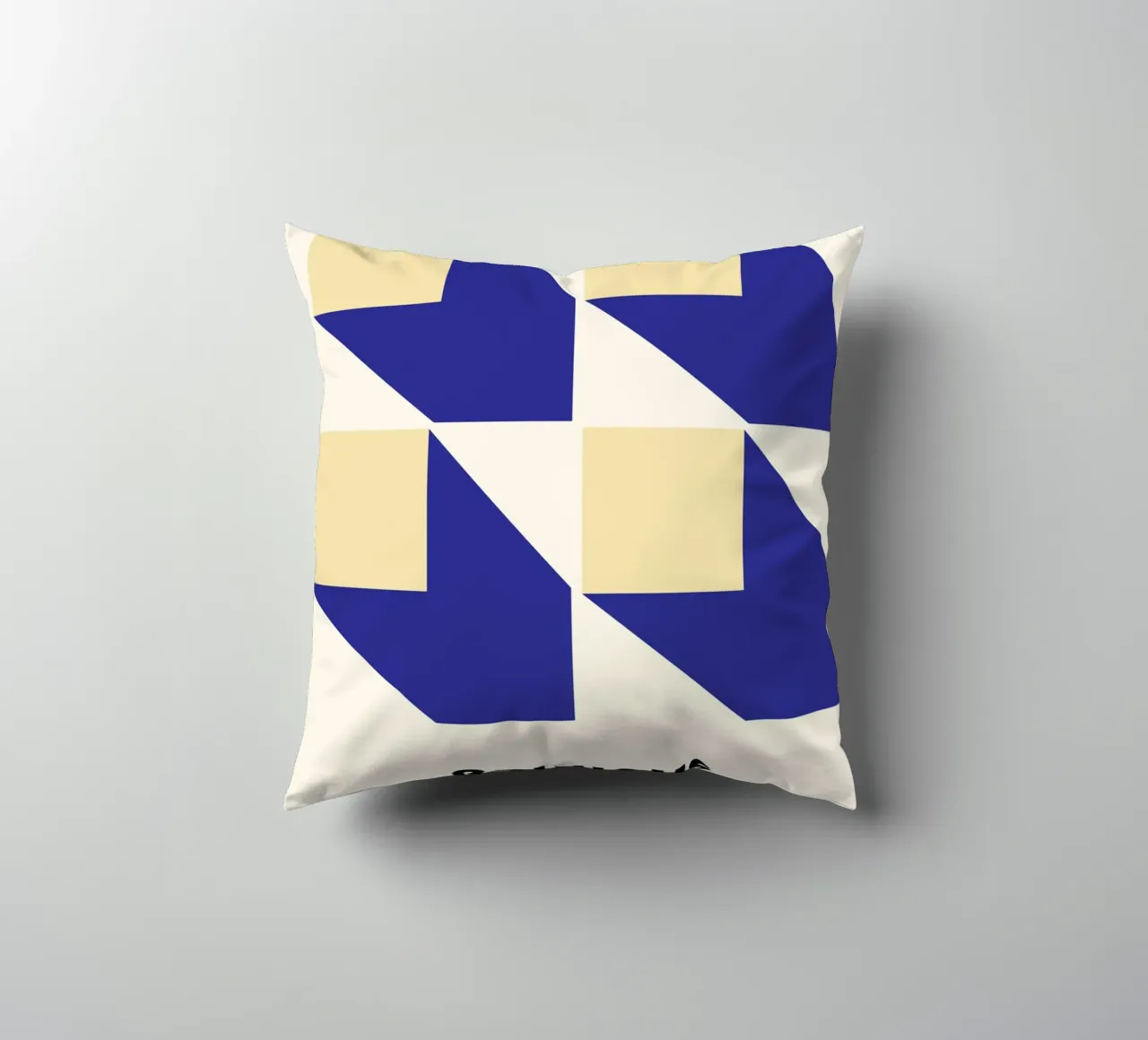 Structural Abstract BW Geometric Pattern Poster decorative cushion by NorwesClub