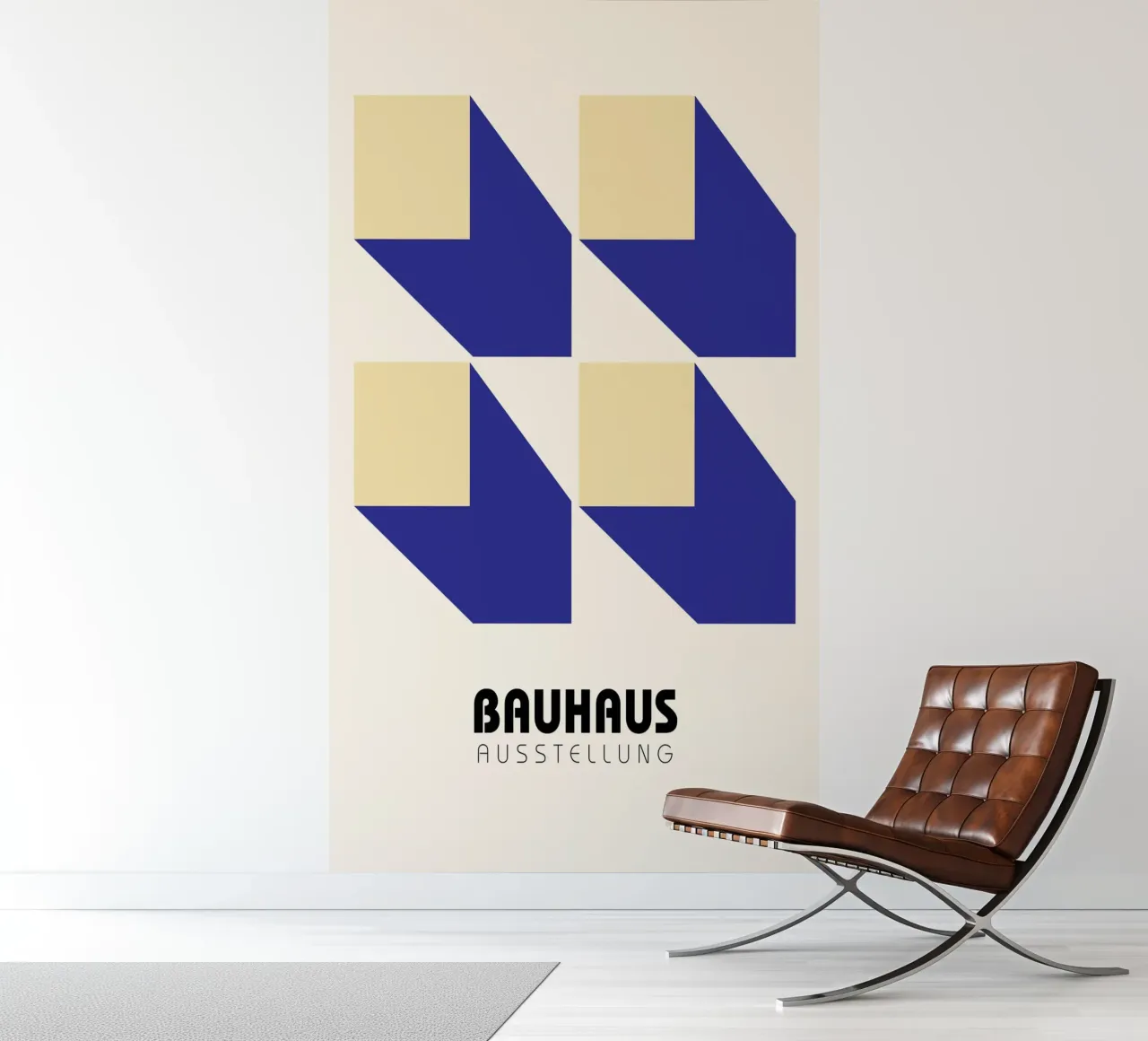 Structural Abstract BW Geometric Pattern Poster photo wallpaper by NorwesClub