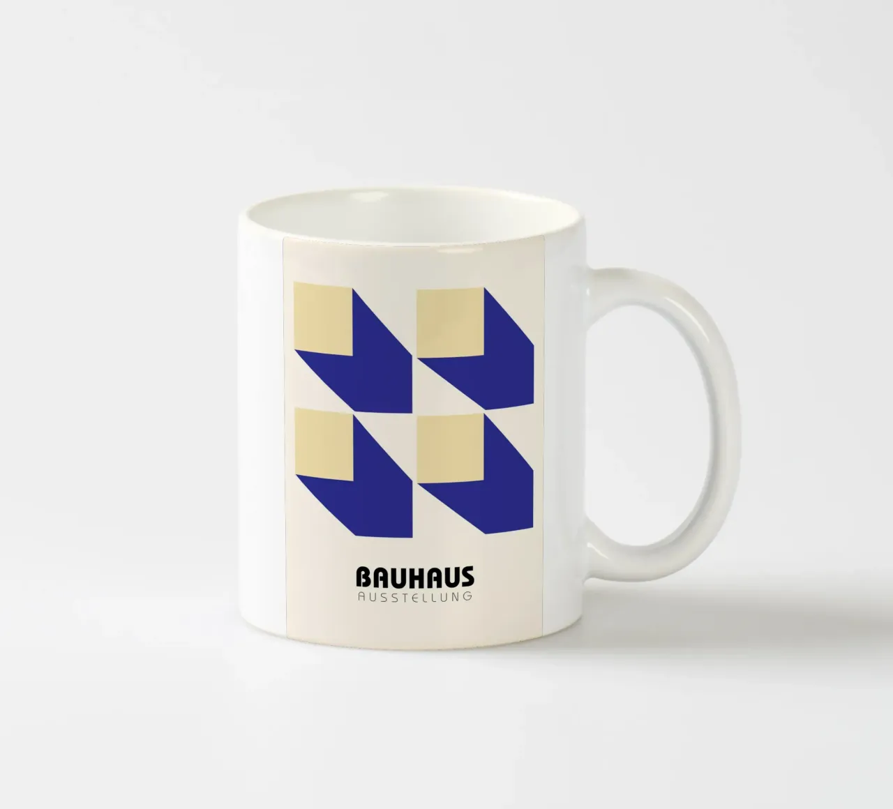 Structural Abstract BW Geometric Pattern Poster ceramic mug by NorwesClub