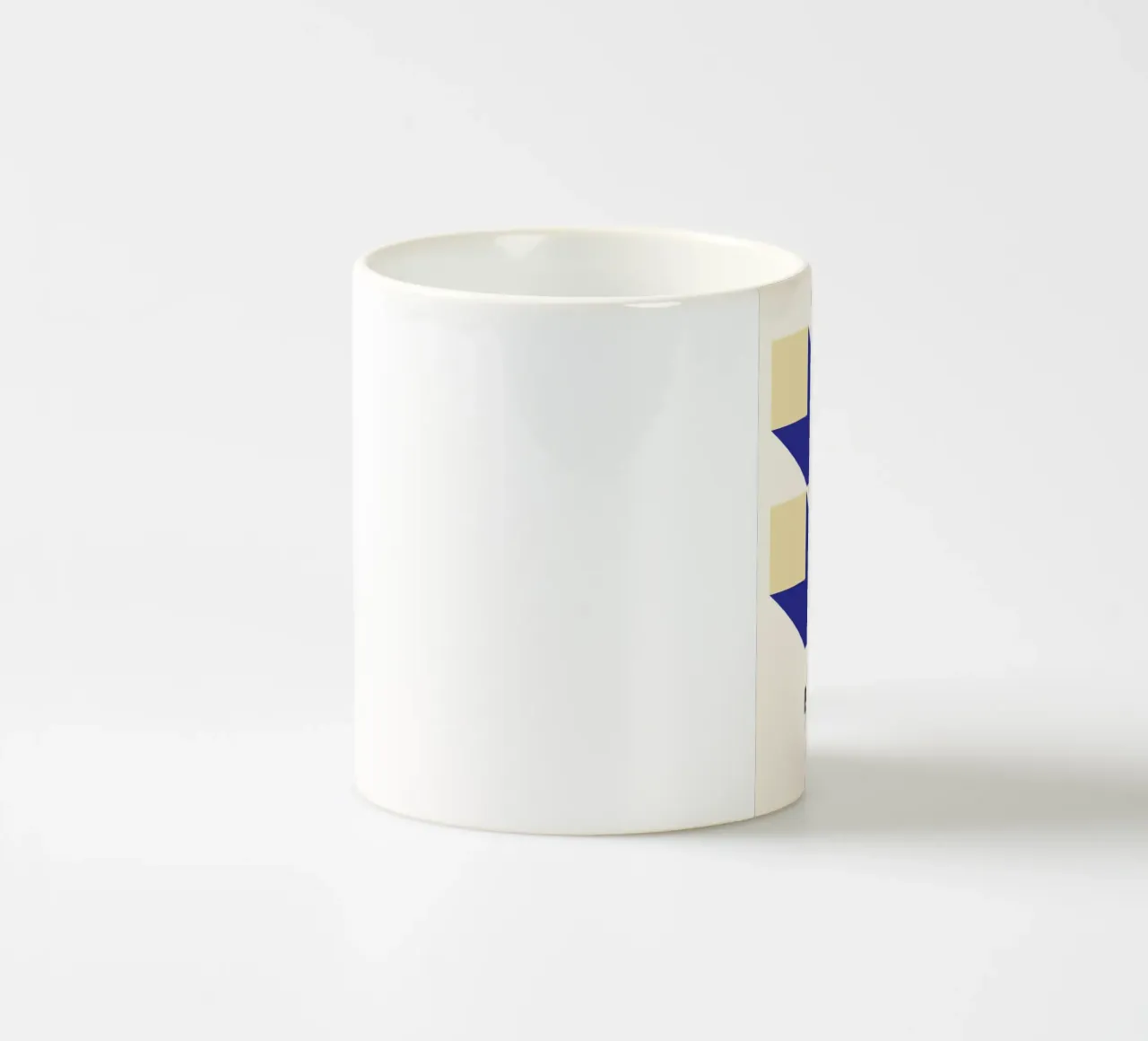 Structural Abstract BW Geometric Pattern Poster ceramic mug by NorwesClub