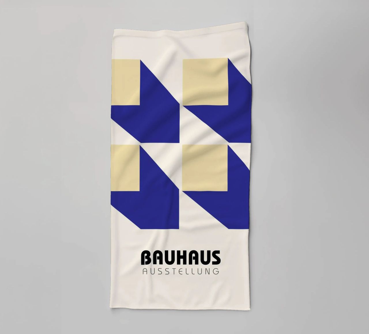 Strukturelles Abstraktes BW Geometrisches Muster Poster Handtuch von NorwesClub