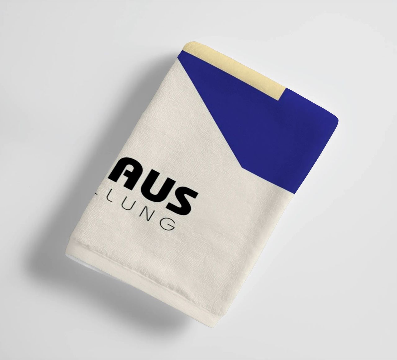 Strukturelles Abstraktes BW Geometrisches Muster Poster Handtuch von NorwesClub
