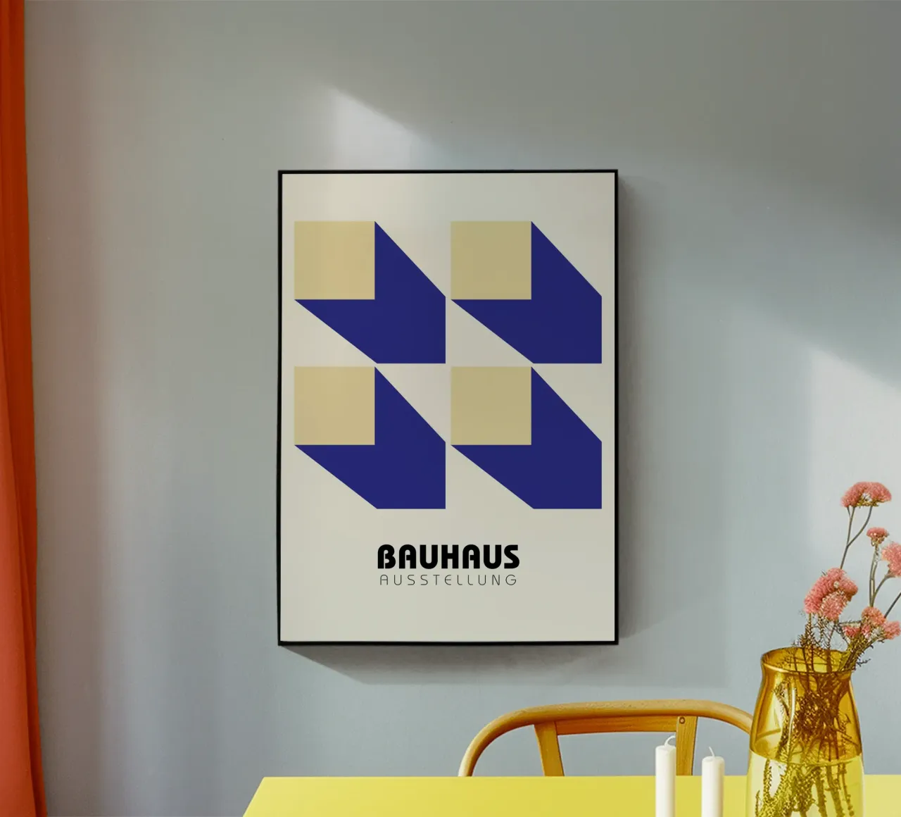 Structural Abstract BW Geometric Pattern Poster acrylic glass by NorwesClub