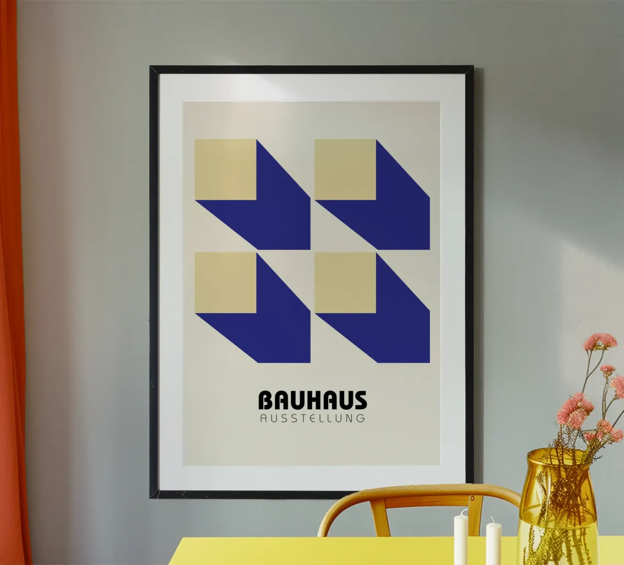 Poster astratto strutturale con motivo geometrico BW poster da NorwesClub