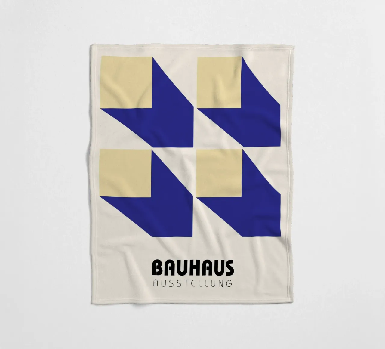 Structural Abstract BW Geometric Pattern Poster fleece blanket by NorwesClub