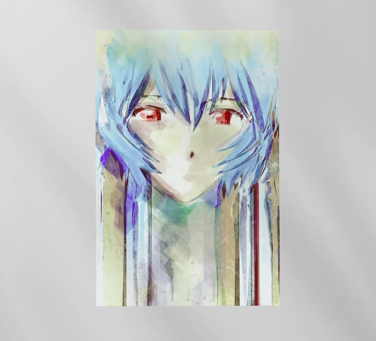 Evangelion  Ayanami Rei pellicola backlit da Barrett Biggers