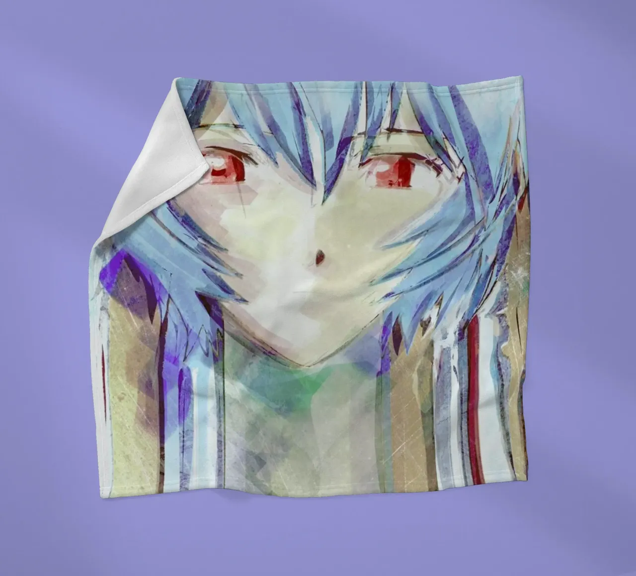 Evangelion  Ayanami Rei coperta in pile da Barrett Biggers