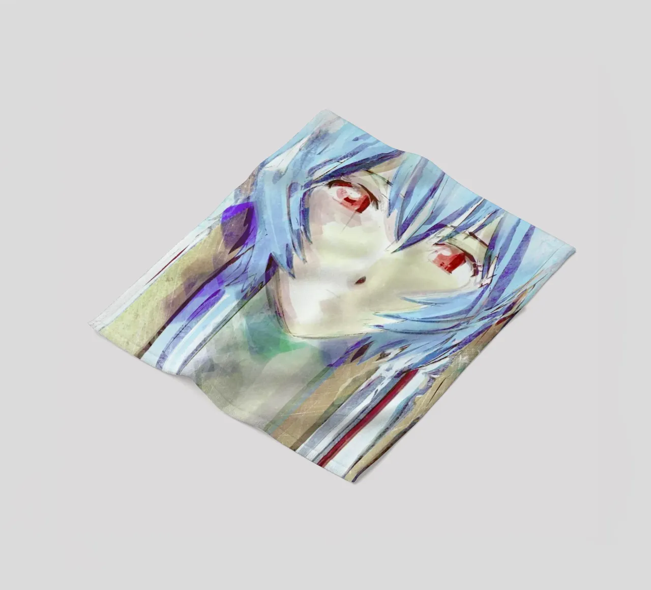 Evangelion  Ayanami Rei coperta in pile da Barrett Biggers