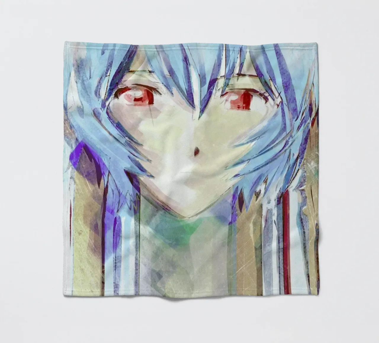 Evangelion  Ayanami Rei coperta in pile da Barrett Biggers