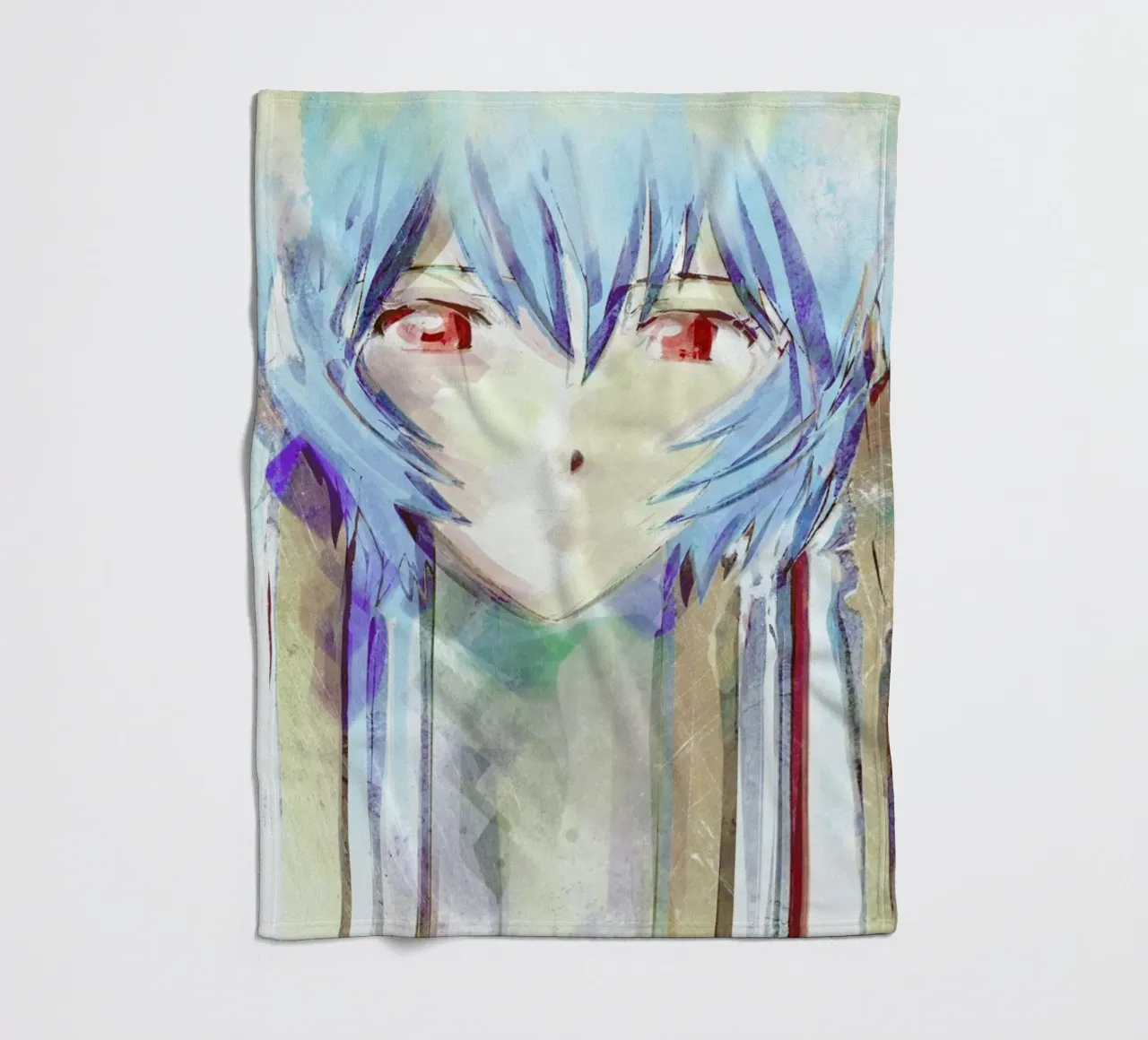 Evangelion  Ayanami Rei coperta in pile da Barrett Biggers