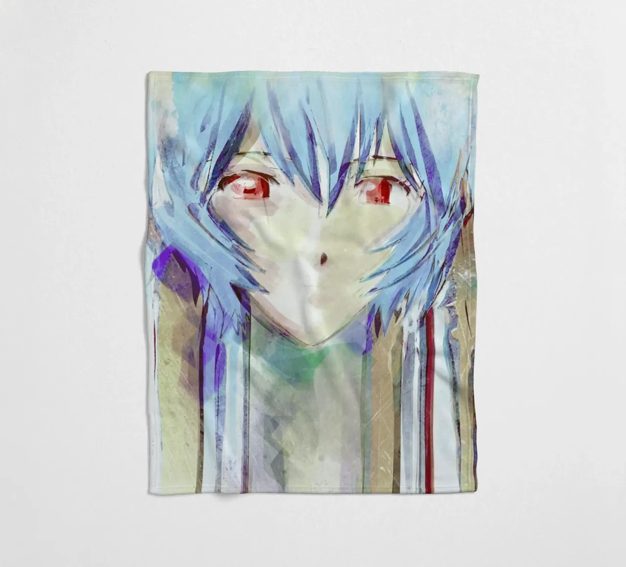 Evangelion  Ayanami Rei coperta in pile da Barrett Biggers