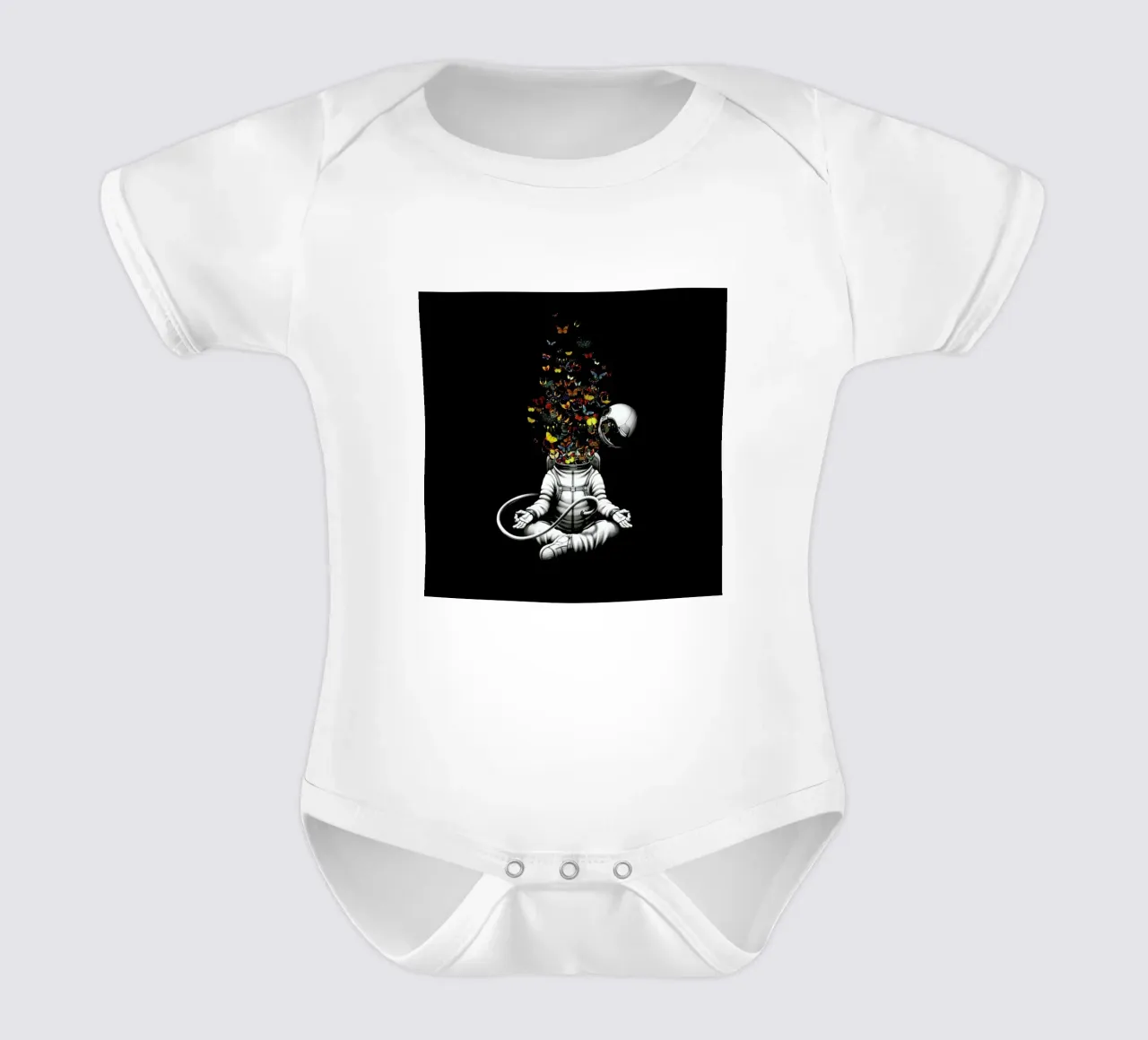 Release Meditation Butterfly Collage body neonato maniche corte da Tobe Fonseca