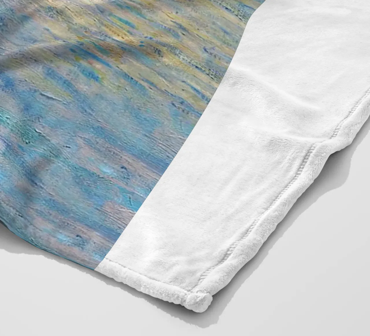 claude monet costa coperta in pile da belong shop