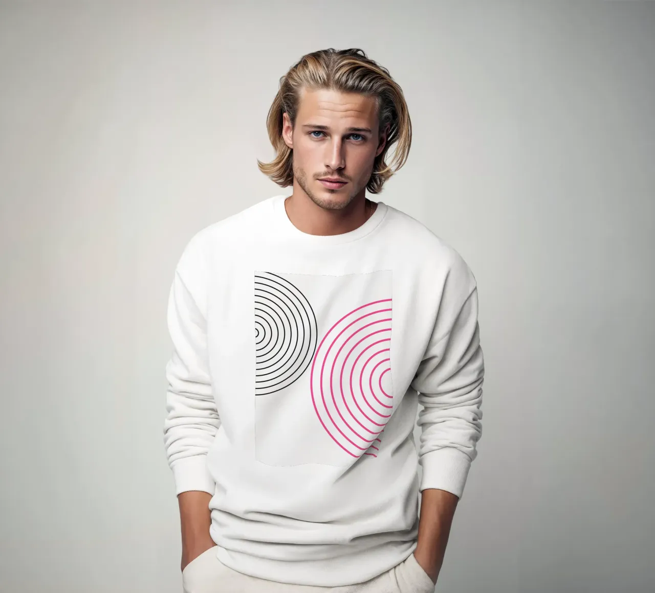 Bauhaus Classic BW Abstract Geometric Poster sweatshirt by NorwesClub