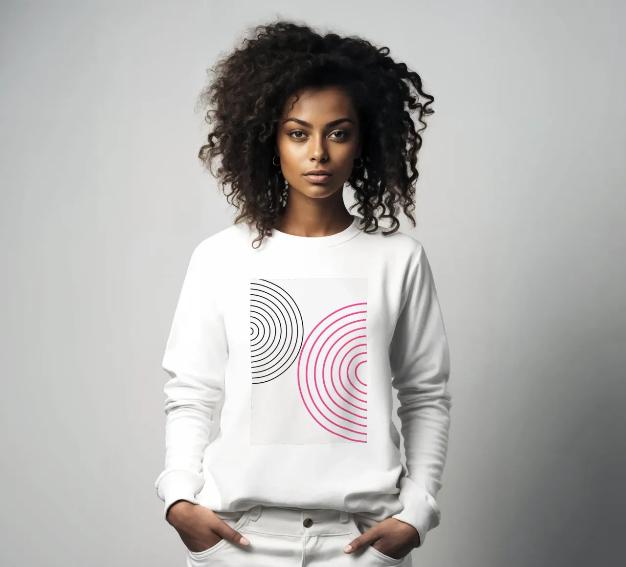Bauhaus Classic BW Abstract Geometric Poster sweatshirt by NorwesClub