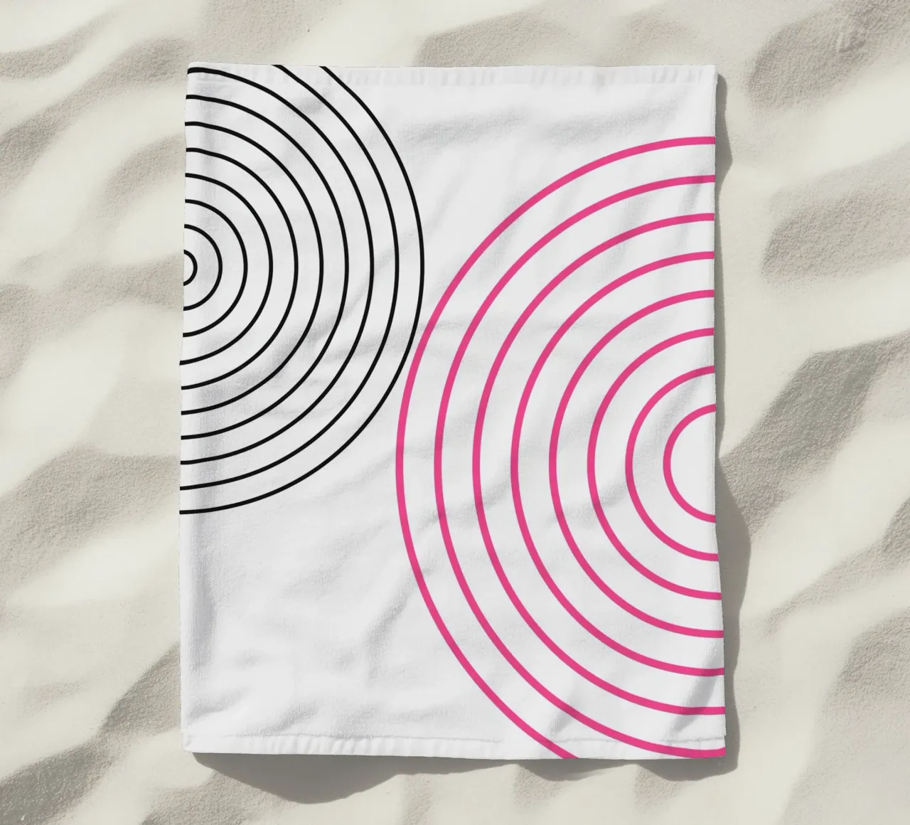 Poster geometrico astratto Bauhaus Classic BW telo mare da NorwesClub