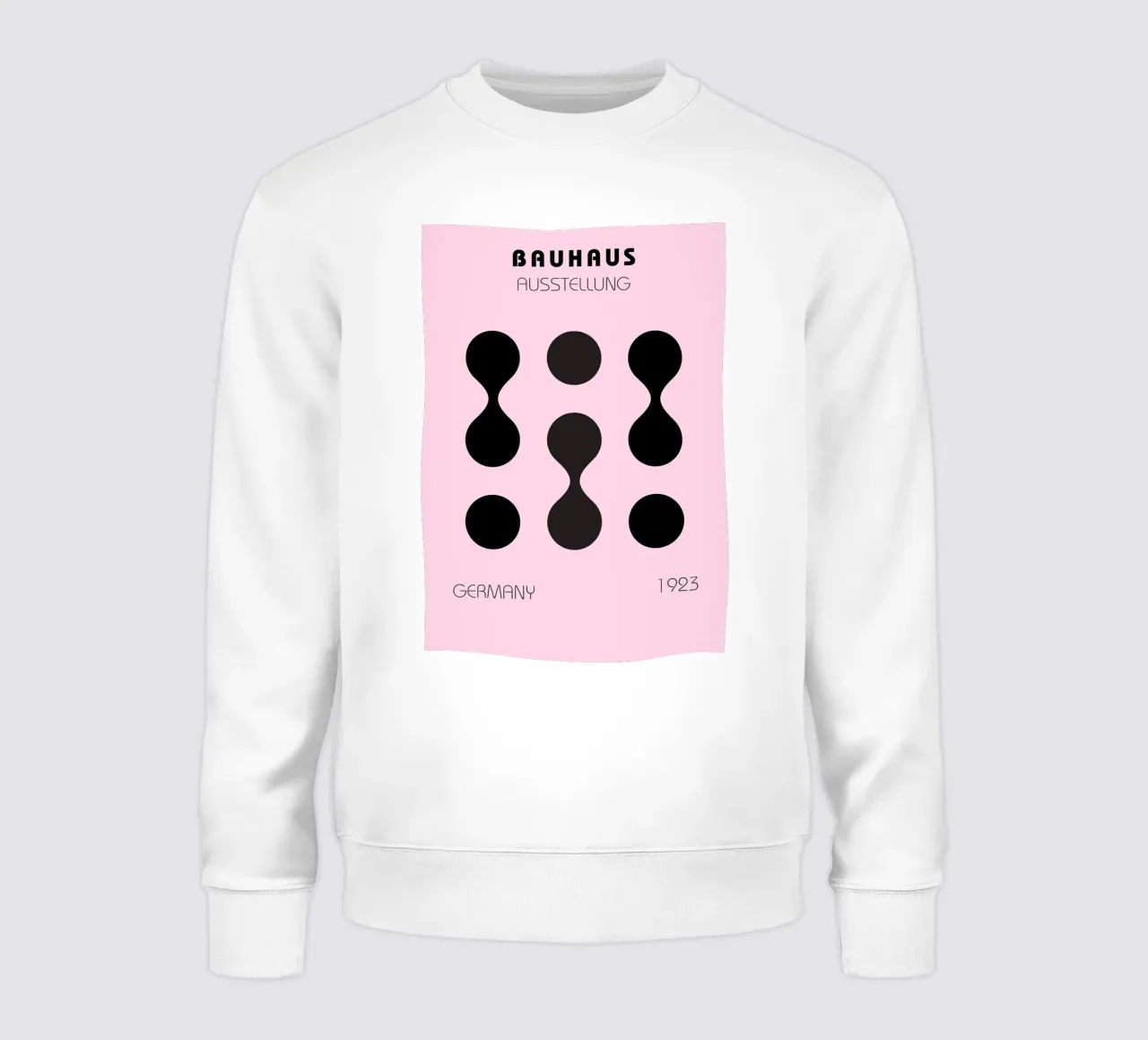 Bauhaus Design Thoughts BW Geometric Poster Art sudadera de NorwesClub