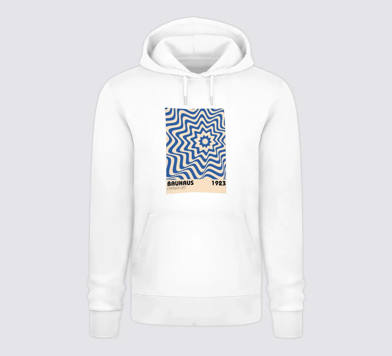 Poster geometrico BW di ispirazione Op Art di Edna Andrade felpa con cappuccio da NorwesClub