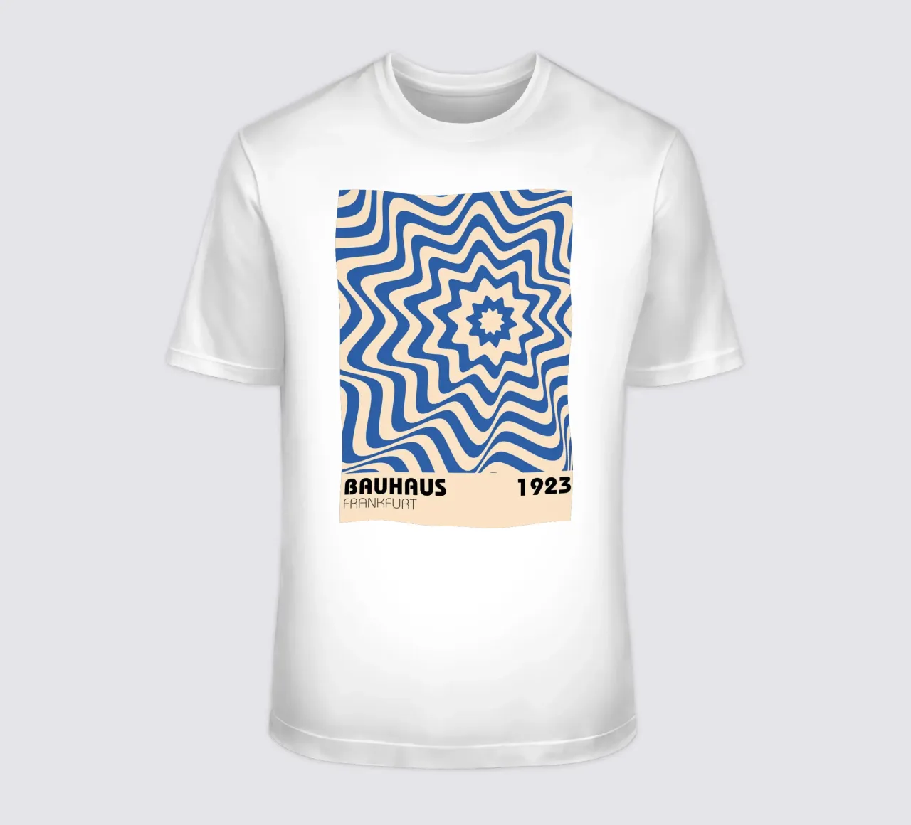 Poster geometrico BW di ispirazione Op Art di Edna Andrade t-shirt da NorwesClub