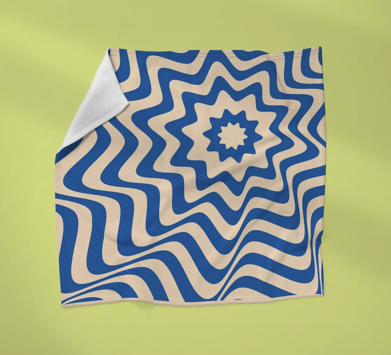Poster geometrico BW di ispirazione Op Art di Edna Andrade coperta in pile da NorwesClub