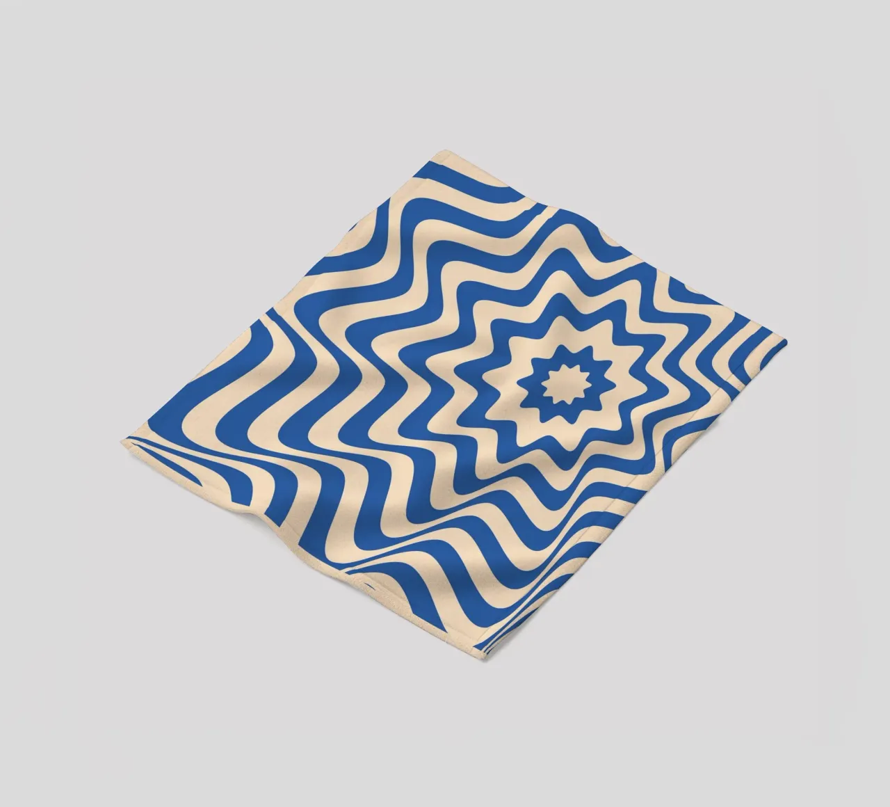 Poster geometrico BW di ispirazione Op Art di Edna Andrade coperta in pile da NorwesClub