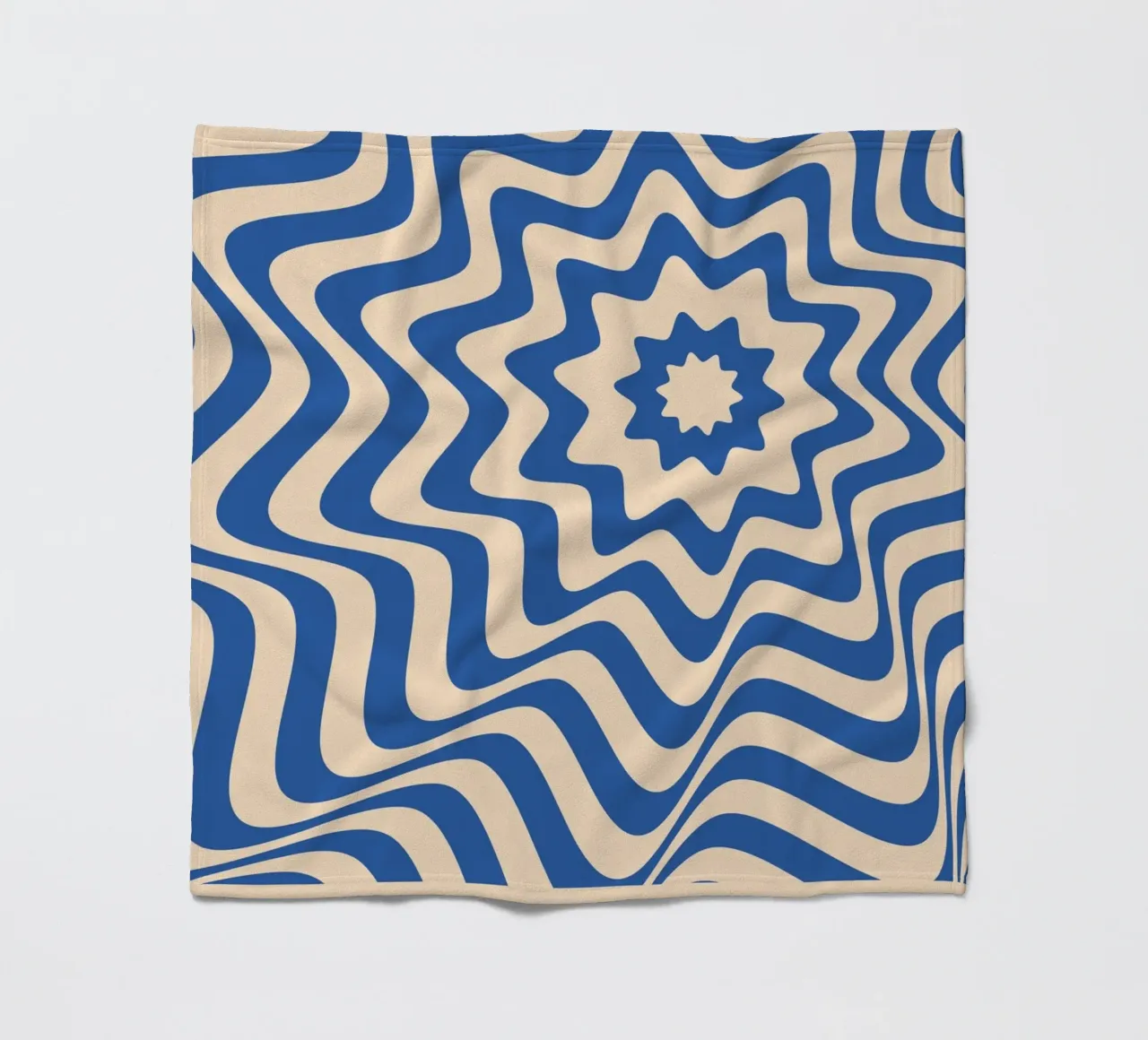 Poster geometrico BW di ispirazione Op Art di Edna Andrade coperta in pile da NorwesClub