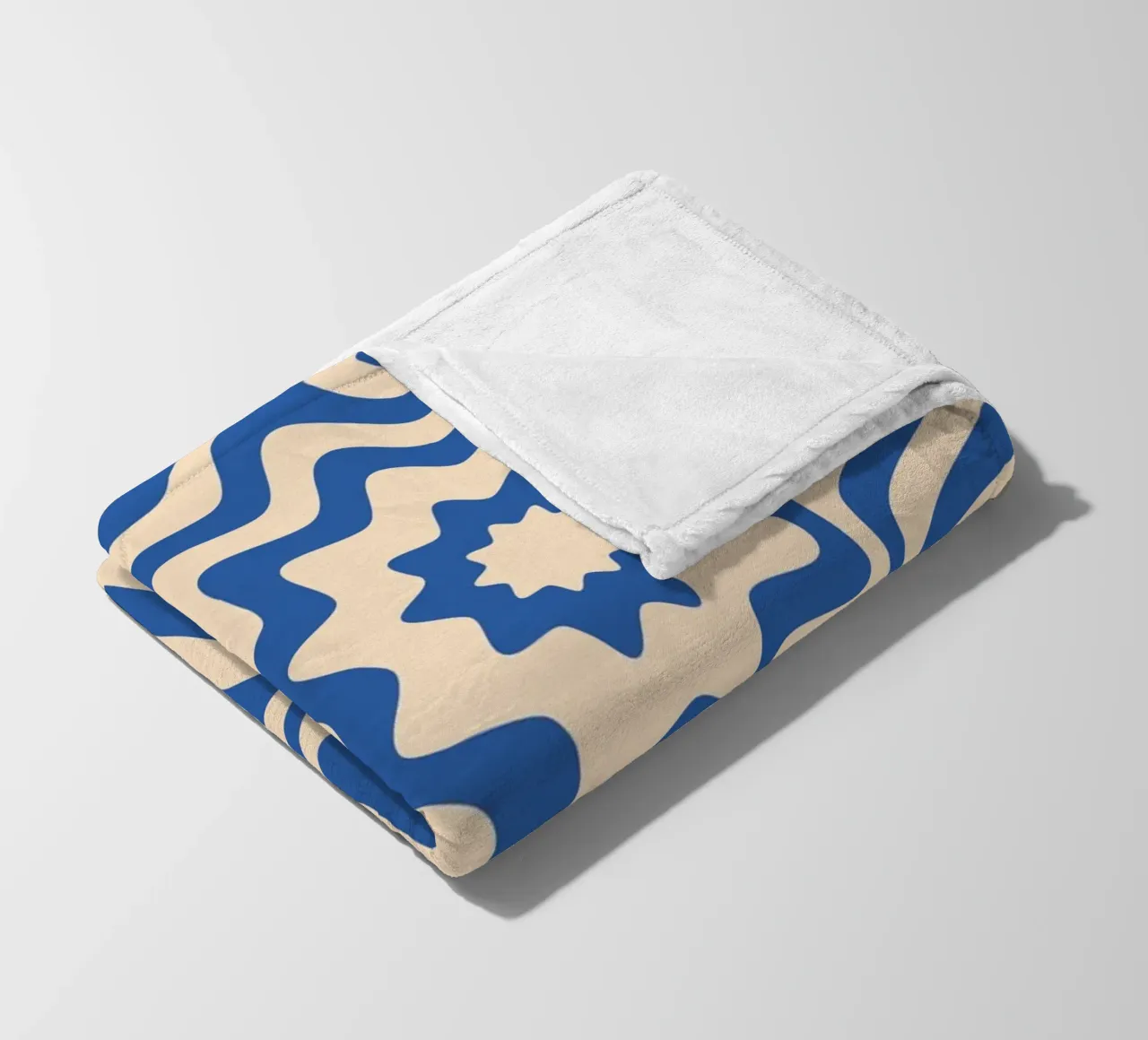 Poster geometrico BW di ispirazione Op Art di Edna Andrade coperta in pile da NorwesClub