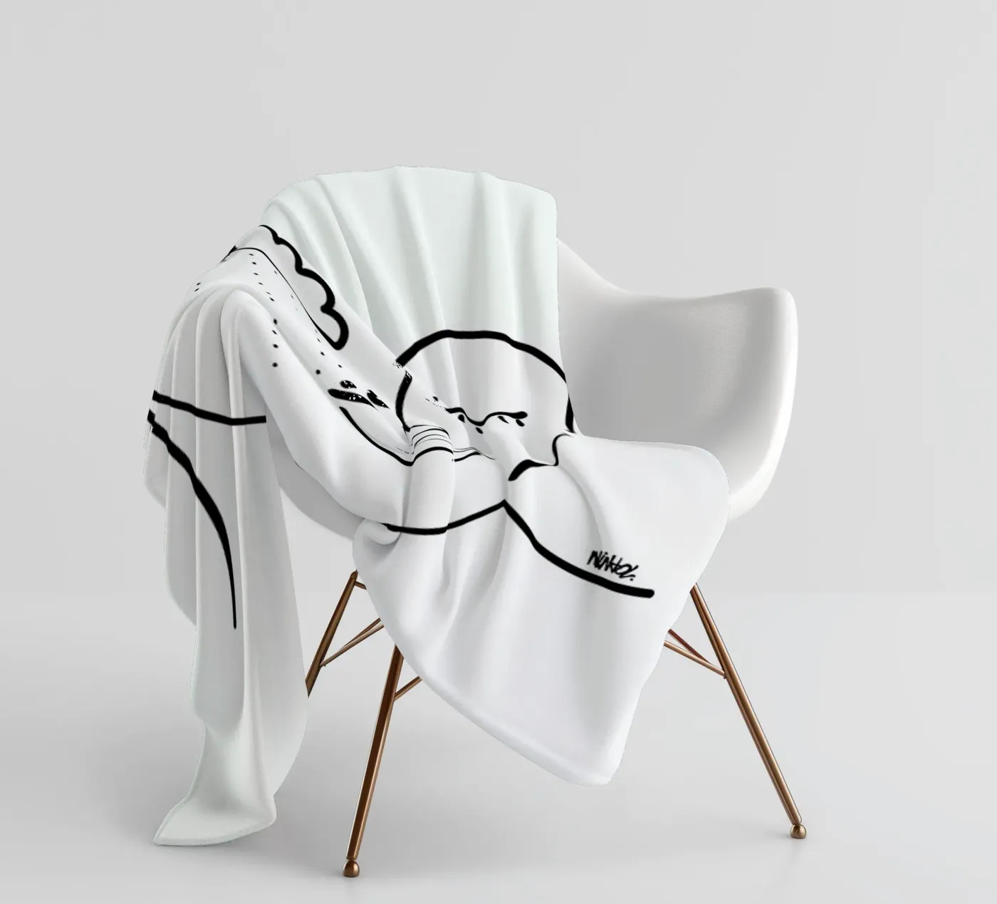 Rainy fleecedeken van Ninhol