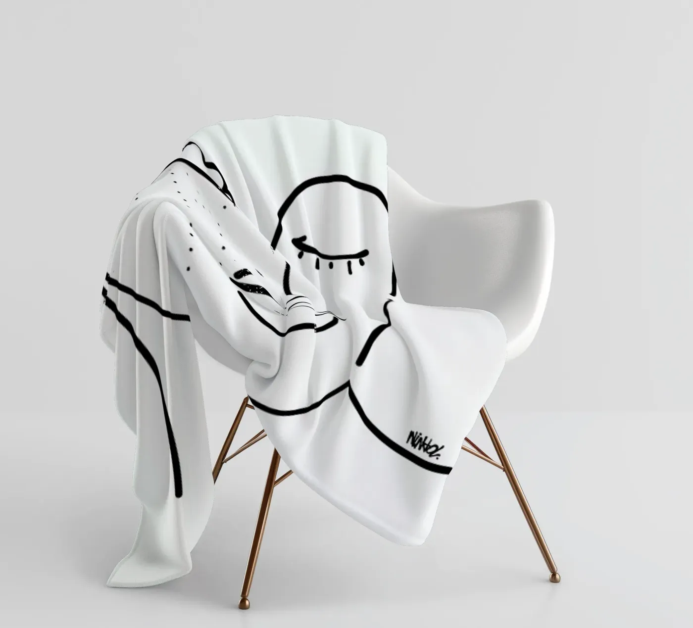 Rainy fleecedeken van Ninhol