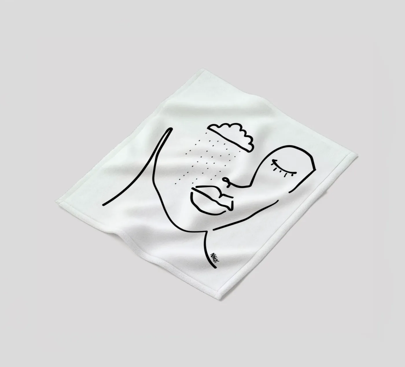 Rainy fleecedeken van Ninhol