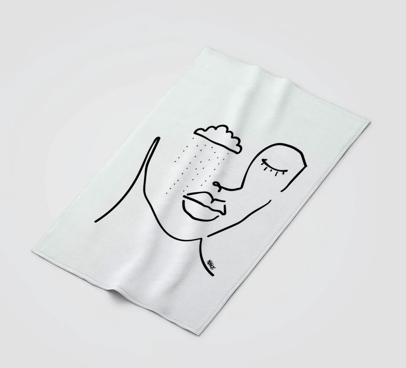 Rainy fleecedeken van Ninhol